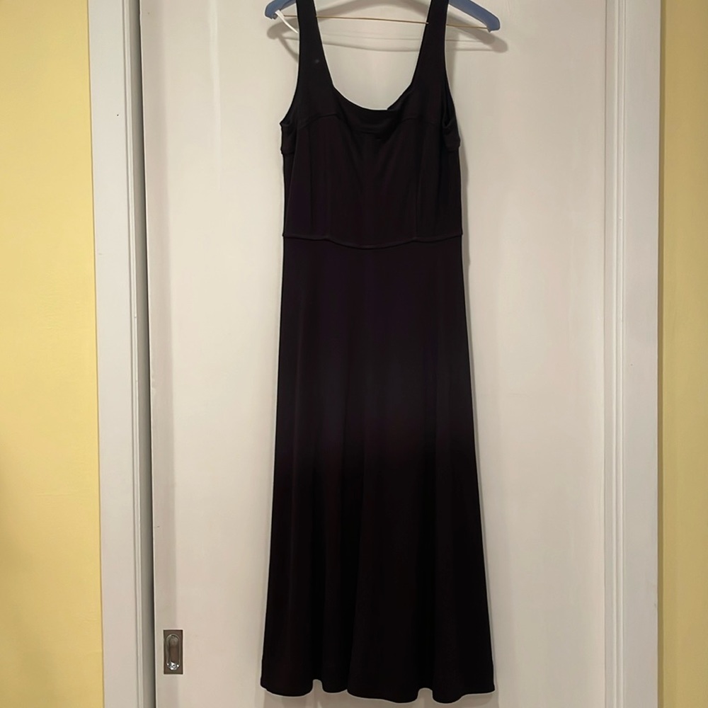 LOFT long-line black dress